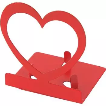 Подсвечник для чайной свечи «Сердце» цвет красный