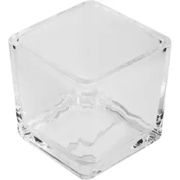 Подсвечник Evis Стеклянный кубик 52x52 см стекло цвет прозрачный