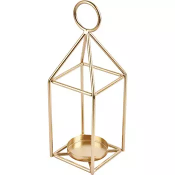 Подсвечник металл 31.5 см цвет золотой