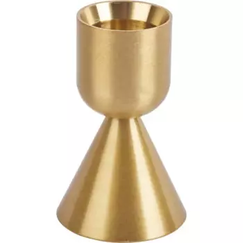 Подсвечник металл 6.5 см цвет золотой