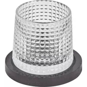 Подсвечник стекло 9 см цвет прозрачный