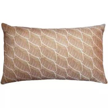 Подушка «Бархат» 30x50 см цвет жёлтый