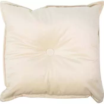 Подушка Бархат 43х43 см кремовая