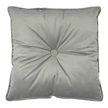 Подушка Бархат 43х43 см серая
