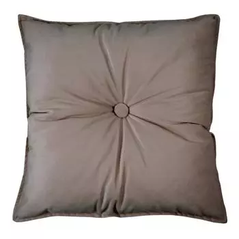 Подушка "Бархат" 45x45 см цвет бежевый