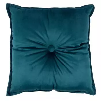Подушка "Бархат" 45x45 см цвет морская глубина