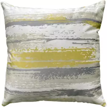 Подушка Burgos 40x40 см цвет бело-желтый