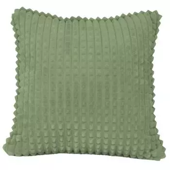 Подушка декоративная Плюш 40х40 см оливковая