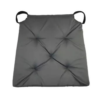 Подушка для стула Linen Way 40/35x40 см цвет стальной