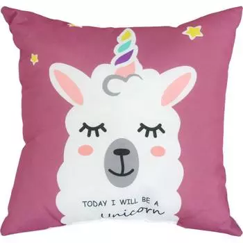 Подушка «Единорог» полиэстер 40х40 см цвет фиолетовый
