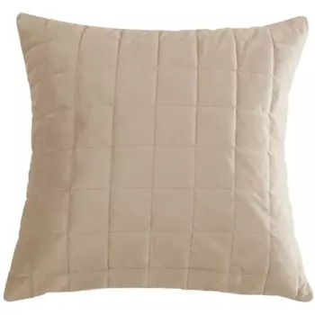 Подушка Inspire Etna 50x50 см велюр цвет бежевый