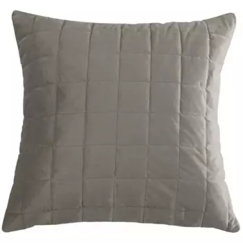 Подушка Inspire Etna 50x50 см велюр цвет серо-коричневый