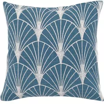 Подушка Great Gatsby Веера 40х40 см цвет синий