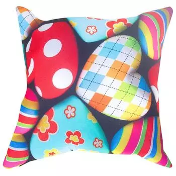 Подушка «Крупные сердечки» 40х40 см