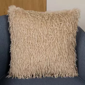 Подушка Перья 45x45 см цвет бежевый