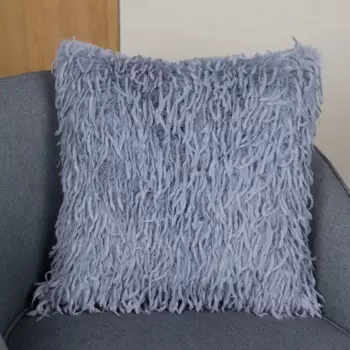 Подушка Перья 45x45 см цвет серо-голубой