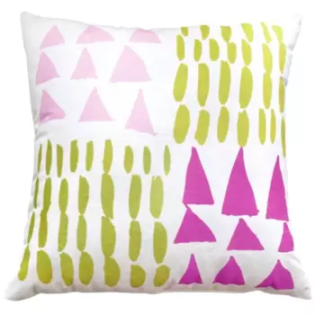 Подушка Простые вещи Абстракция 40x40 см цвет розово-белый