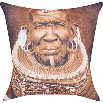 Подушка «Шаман» 40x40 см цвет коричневый