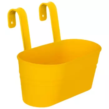 Подвесное кашпо 30x30x25 см v3 л пластик желтый