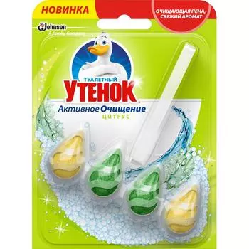 Подвесной блок для унитаза Туалетный утенок «Цитрус»