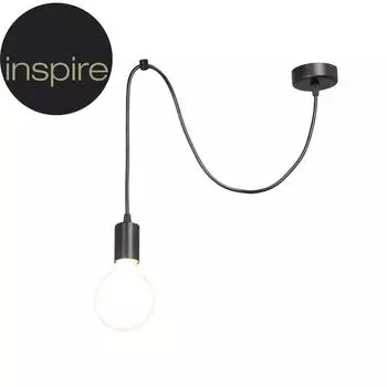 Подвесной светильник Inspire Паук 1 лампа 3м Е27 цвет черный матовый
