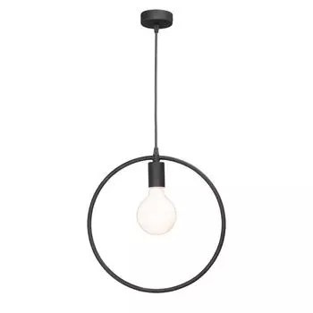 Подвесной светильник Vitaluce Krug 1 лампа 3м Е27 цвет черный матовый