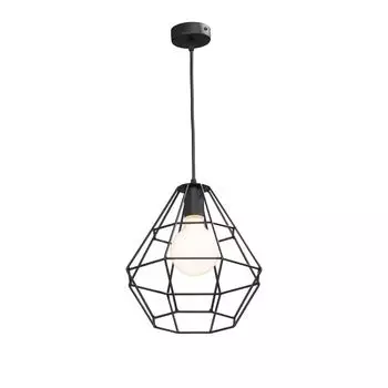 Подвесной светильник Vitaluce Orso black 1 лампа 3м Е27 цвет черный матовый