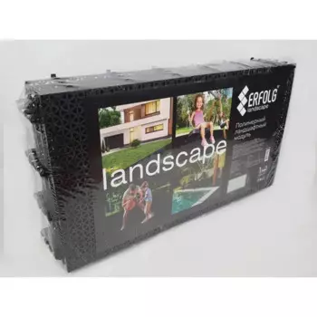 Покрытие садовое полимерный модуль 40x60x2.5 см 4 шт 1 м цвет черный