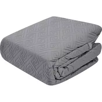 Покрывало, 220х240 см, хлопок, цвет серый