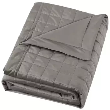 Покрывало Etna 240x220 см велюр цвет серо-коричневый