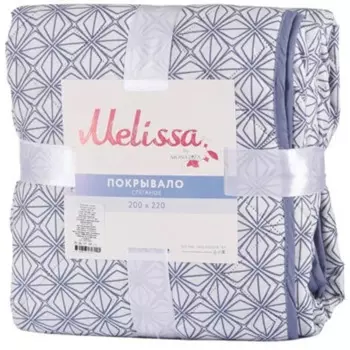 Покрывало Витраж 200x220 см полиэстер цвет синий