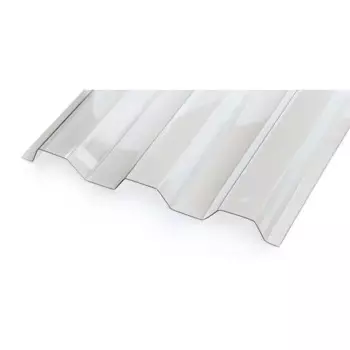 Поликарбонат монолитный профилированный С21 0.8 мм 2x1.051 м Novattro прозрачный