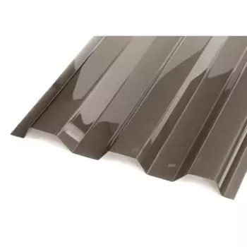 Поликарбонат монолитный профилированный С21 0.8 мм 2x1.051 м Novattro бронза