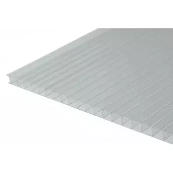 Поликарбонат сотовый 10 мм 2.1x3 м Киви прозрачный