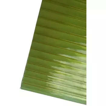 Поликарбонат сотовый 4 мм 2.1x3 м желтый