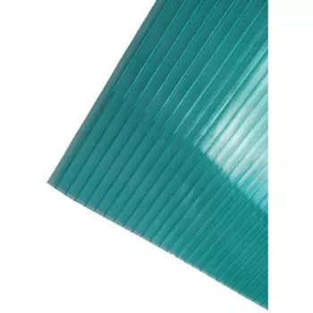 Поликарбонат сотовый 4 мм 2.1x3 м бирюзовый