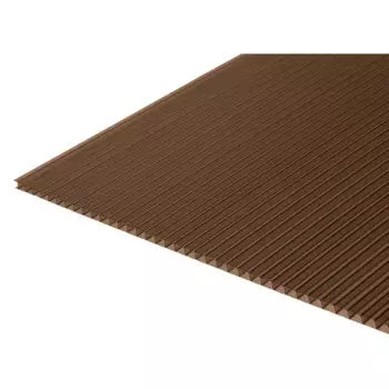 Поликарбонат сотовый 4 мм 2.1x3 м Rational терракотовый