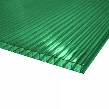 Поликарбонат сотовый 6 мм 2.1x3 м зеленый