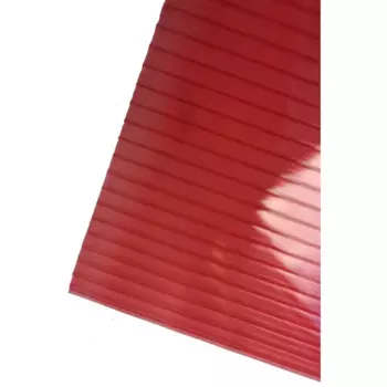 Поликарбонат сотовый 6 мм 2.1x3 м красный