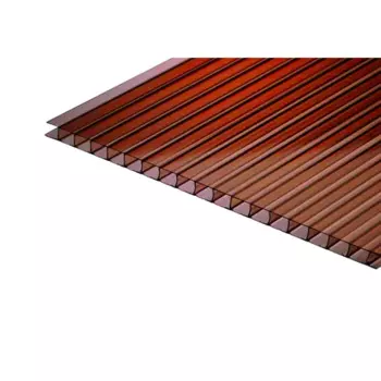 Поликарбонат сотовый 6 мм 2.1x3 м Carboglass коричневый