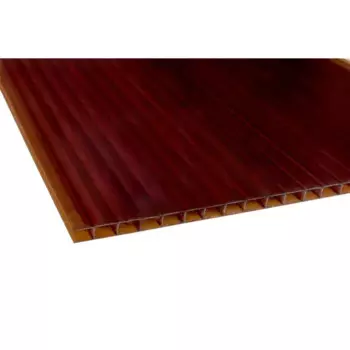 Поликарбонат сотовый 6 мм 2.1x3 м терракот