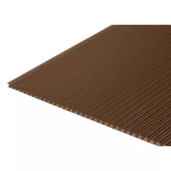 Поликарбонат сотовый 8 мм 2.1x3 м терракотовый