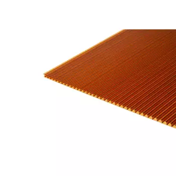 Поликарбонат сотовый 8 мм 2.1x3 м Киви янтарный