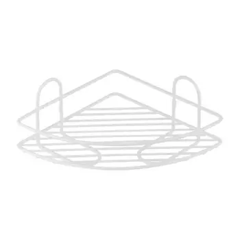 Полка для душа ЧМЗ Лидер 501-004-11 угловая 1 ярус цвет белый