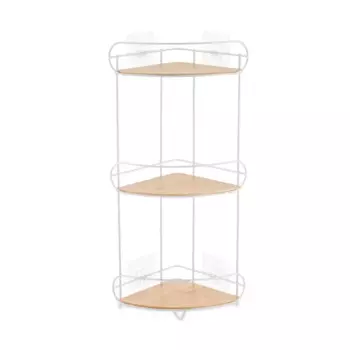 Полка для душа Lemer Nice угловая 3 яруса цвет белый/бежевый