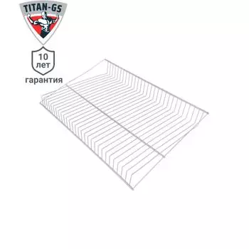 Полка для обуви Титан-GS 60.4x6x40.6 см сталь цвет белый