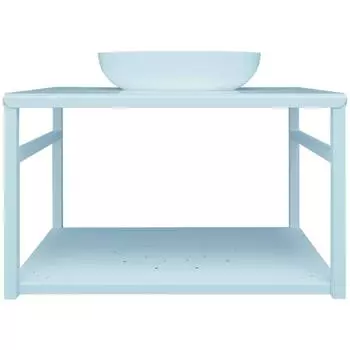 Полка для опоры Ferro 60 см стекло цвет кварц