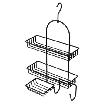Полка для ванной Fixsen с мыльницей 10x49 см цвет черный