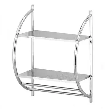 Полка для ванной Swensa двухъярусная с полочками металл