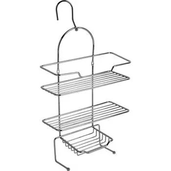 Полка для ванной комнаты трехъярусная на крюках